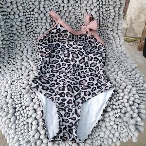 Lil girls cheetah bathing suit